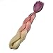 Ombre Jumbo Braiding Hair Extensions Synthetic Yaki Straight High Temperature Fiber Crochet Braids Hairstyles (Blond Pink Purple)
