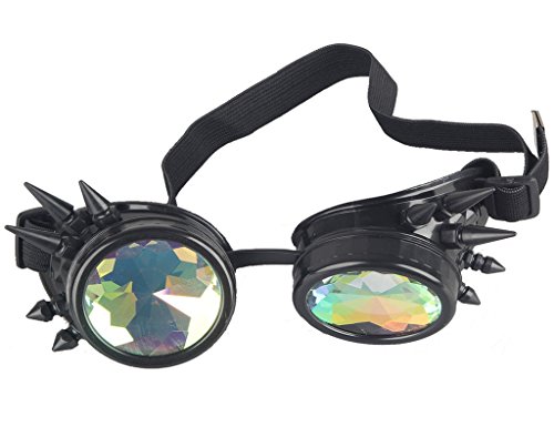 2 Rainbow+Crystal+Steampunk+Glasses+Adjustable