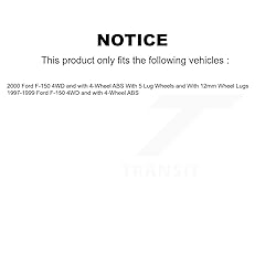 Front Wheel Bearing And Hub Assembly Pair For Ford