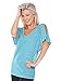 Kavio! Women Snow Jersey V Neck Raglan Dolman Sleeve W. Shoulder Slits