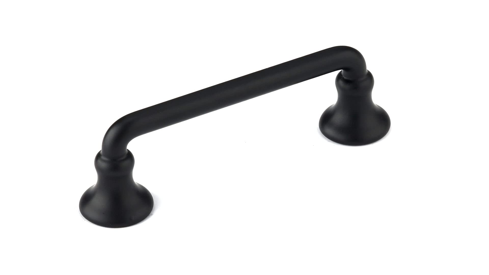Photo 1 of Richelieu BP873900 Toulon Collection Matte Black Cabinet Handle 3 inch Center to Center Round Cabinet Pull, Traditional Drawer Pull for Kitchen, Bathroom, and Dresser, 1 Pack