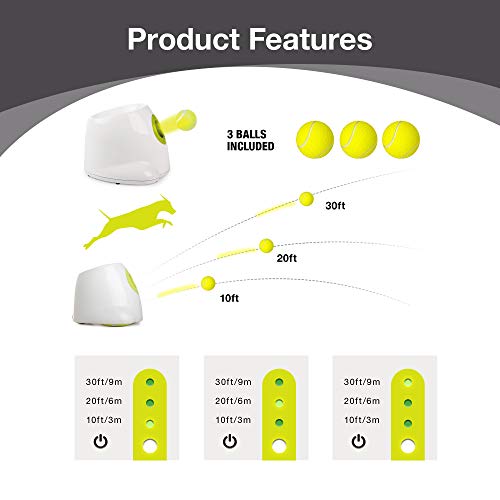 PetPrime Dog Automatic Ball Launcher Dog Interactive Toy Dog Fetch Toy