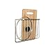 Spectrum Diversified Ashley Cabinet & Wall-Mounted Cutting Board & Bakeware Holder, Cookie Sheet Organizer, Cutting Board Organizer for Cabinet, Baking Accessory Storage & Organization, Satin Nickel (04177)