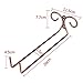 Wine Glass Racks, 2Pcs Single Row Stainless Steel Wall-Mounted Wine Glass Rack Hanger Bar Home Cup Glass Holder By Hmane (Steel)