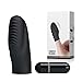 Shaell Black Silicone Wonderful Finger Massager Stimulation Vibrating Waterproof Body Massager Toys [Ship from USA Directly]