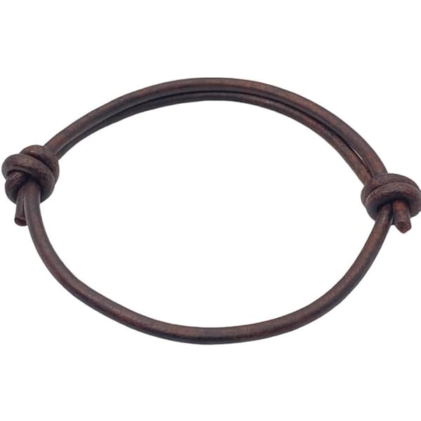 ✿α 様✳️vintage調cord bracelet leather & key Amazon.com: 3 mm Men Genuine Leather Bracelet - Handmade