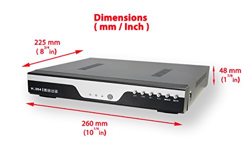 Evertech 16Ch DVR with 4TB Hard Drive H.264 High-Definition Hybrid TVI AHD CVI Analog Home Office Standalone CCTV Security Digital Video Recorder w/4TB HDD Installed and Pre-Configured - Thumbnail 4