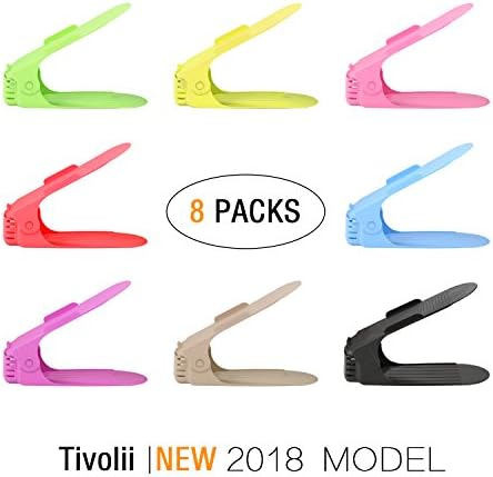 Shoe Slots,Adjustable, Space Saver,Shoe Clear,Non-slip Design,Various Color,8 piece set