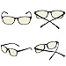 DUCO Blue Light Glasses for Men Women Ray Blocking Computer Gaming with Amber Lens 8016