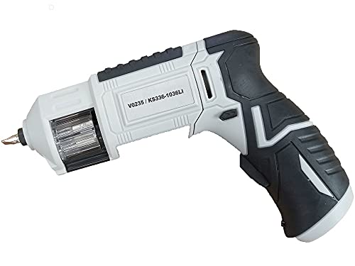 Akkuschrauber, 12 Schrauberbits in 2 Fassungen, integrierter Lithium-Ionen-Akku 3,6 V und Ladegerät – Bild 3