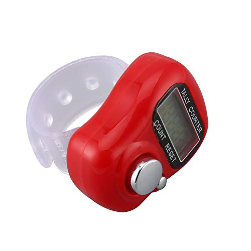 1pc Creative Stitch Marker Row Counter LCD Electronic Digit Finger Ring Digital Tally Counter Clicker Timer - Thumbnail 2