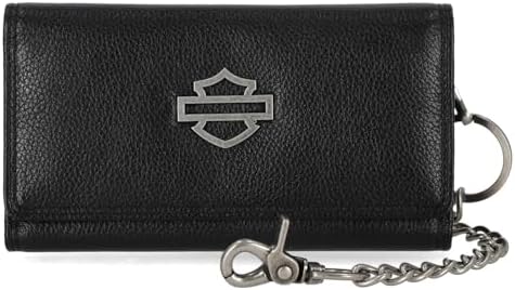 Harley-Davidson Men's Bar & Shield 24 inch Wallet Chain, Antique