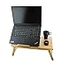 ObboMed HR-3660 Multifunctional Bamboo Laptop Table/Breakfast Bed Tray/Lapdesk, with Adjustable Tilting Top, Storage Drawer, Cup-Groove and Foldable & Extendable Legs – L : 19.7″ x 11.8″thumb 3