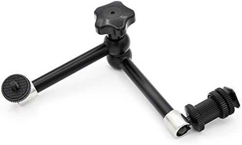 Sofoto 11 Inch Adjustable Articulating Magic Arm Hot Shoe Mounts Friction Power for Super Rod Clamp Pliers Clip DSLR Camera Rig / Microphone / LCD Monitor / LED Lights / Flash Light MA-02