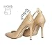 Ginger Straps Cute and Discreet Anti Slip Ankle Straps for Women’s Shoes – Easily Attachable – Perfect Accessory for Loose Fitting High Hells, Pumps, Flats, Stilettos, Close-Toe, Wedges and More.