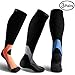 CS CELERSPORT 3 Pairs Compression Socks 20-30mmHg For Men and Women-Best Compression Socks For Running, Traveling, Shin Splints, Nurse, Athletic And Pregnancy Grey, Blue, Orange L/XL
