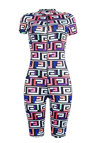 Women Romper and Jumpsuit - Sexy One Piece Club Summer Outfits Short Fitted Pant Set Catsuit L - Thumbnail 2