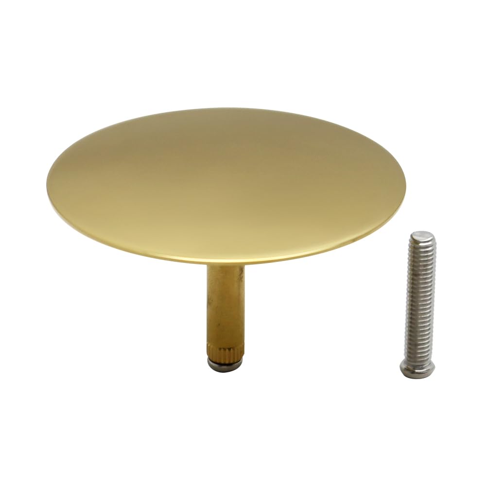 Gold Bath Plug Ø 72 - made of brass with double seal - bath plug closure