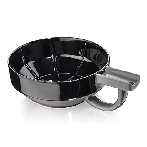 Fine lather bowl with statichole technology (black)
