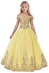 Tulle Flower Girl Dress for Wedding Sparkly