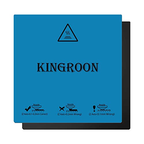 Flex Magnetic Two Layer Print Hot Bed Sticker Build Surface Tape for 3D Printer Build Platform Heated Bed(180x180mm)