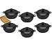 2 Cup Mini Dutch Oven,cast Iron,old Mountain, Pre-seasoned W/dome Lid Set of 6