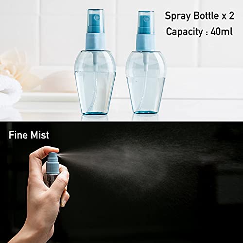 10 Pack TSA Approved Travel Size Bottles Kit Leak Proof Portable Empty