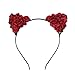 Merroyal Cat Ears Flower Headband Hairband Hen Party Bride Hair Fancy Dress Cosplay