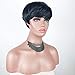 AIWEISE Pixie Wigs for Black Women Synthetic Short Black Wigs Pixie Cut Short Hair Wigs