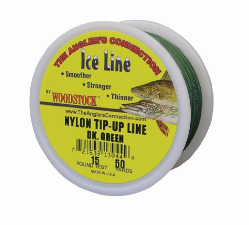 Woodstock Line TU-50-25-G No. 25 Tip-Up Line Green, 50-Yard