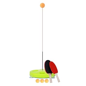 Amazon Com Table Tennis Rebound Trainer With Elastic Soft Shaft
