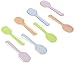 Taster Spoons - 500-Count Mini Tasting Spoons, Disposable Plastic Dessert Spoons for Ice Cream, Gelato, Appetizer Sampling, 4 Assorted Colors, Party Supplies, 3.25 Inches