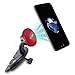 TechMatte MagGrip Universal Magnetic CD Slot Car Mount with Extra Strong Magnetic Grip (Red)