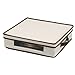 Household Essentials Charger Plate Storage Box, Holds 12 Charger Plates with Felt Protectors, Windowed Clear Front Panel, Sturdy Siding with Handles, Fully Removable Lid, Perfect for Parties and Holidays