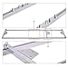 HiHydro 9 FT Rail Mill Guide System 3 Crossbar Kits Chainsaw Mill Rail Guide Used with Saw Mill