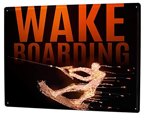 Onepicebest Tin Sign Retro Wakeboard 12"X8"(20x30cm) - Thumbnail 3