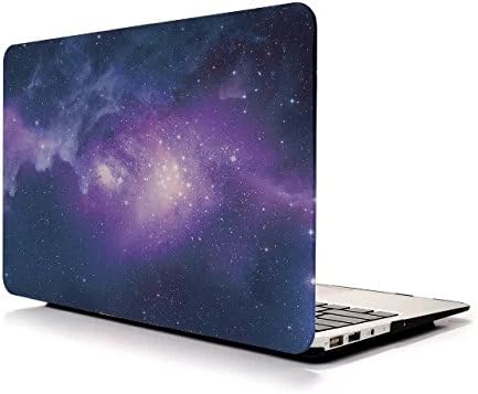 Topinno Macbook Pro 15 Case Print Glossy Hard Shell Case Cover &amp; Keyboard Cover Skin &amp; Screen Protector for Apple Mac Pro 15.4" fits Model: A1286 (Purple Galaxy Pattern)