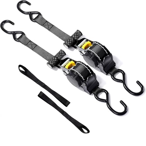 Pownym Self Retracting Ratchet Straps