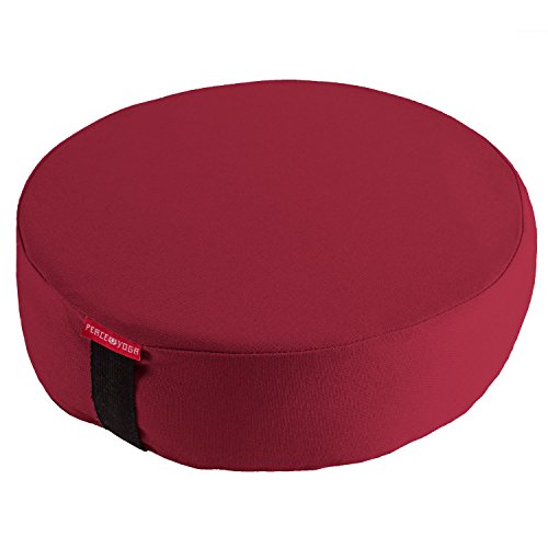 Peace Yoga Zafu Meditation Yoga Buckwheat Filled Round Cotton Bolster