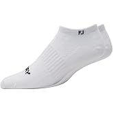 FootJoy Women's ProDry Lightweight Low Cut Socks, White, Fits Shoe Size 6-9