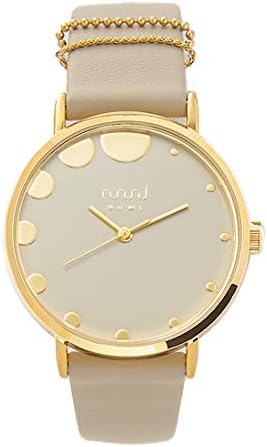 NUWL MISTY DOT Women’s Watch, Waterproof, 1.3 inches (33 mm), Women’s, Gold, Popular, Brand, NUDEBEIGE