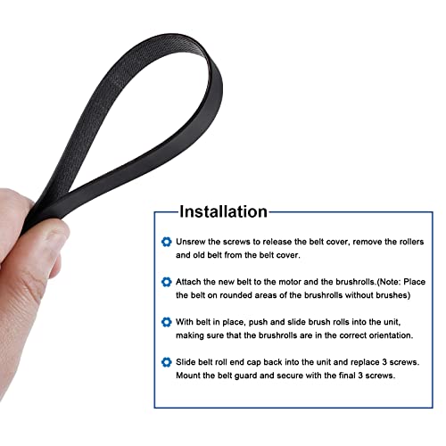 KEEPOW Part 440005536 Replacement Belts Fit for Hoover FH51000 FH51001