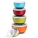 Multicolor Stainless Steel Mixing Bowls with Airtight Lids