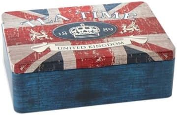 Item Internacional Caja Metal Infusiones Londres 6 Compartimentos: Amazon.es: Hogar