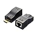 Xiwai RJ45 to HDMI 1.4 Extender Over Single 30m Ethernet LAN RJ45 CAT5E CAT6 for HDTV 1080P with 3D