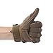 HIKEMAN Outdoor Full Finger Gloves for Men Fit for Cycling Motorcycle Hiking Camping (Tan, Large)
