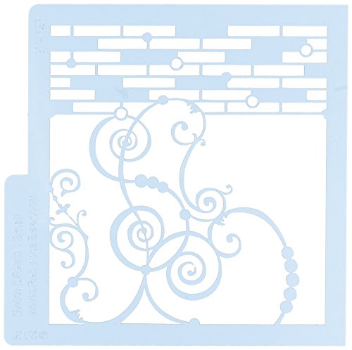 Rebecca BaerSwirls & Pearls Decorative Stencils, 5.75"