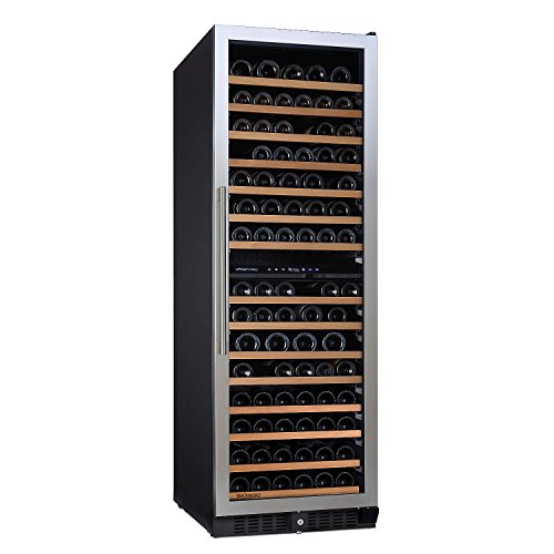 N'FINITY PRO L by Wine Enthusiast Dual Zone Wine Cellar - Stainless Steel Door with Right Hinge