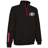 Georgia Bulldogs Quarter Zip Sweatshirt Black