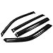 Auto Dynasty Compatible with Honda Pilot 2nd Gen 4DR 4pcs Tape-On Window Visor Deflector Rain Guard